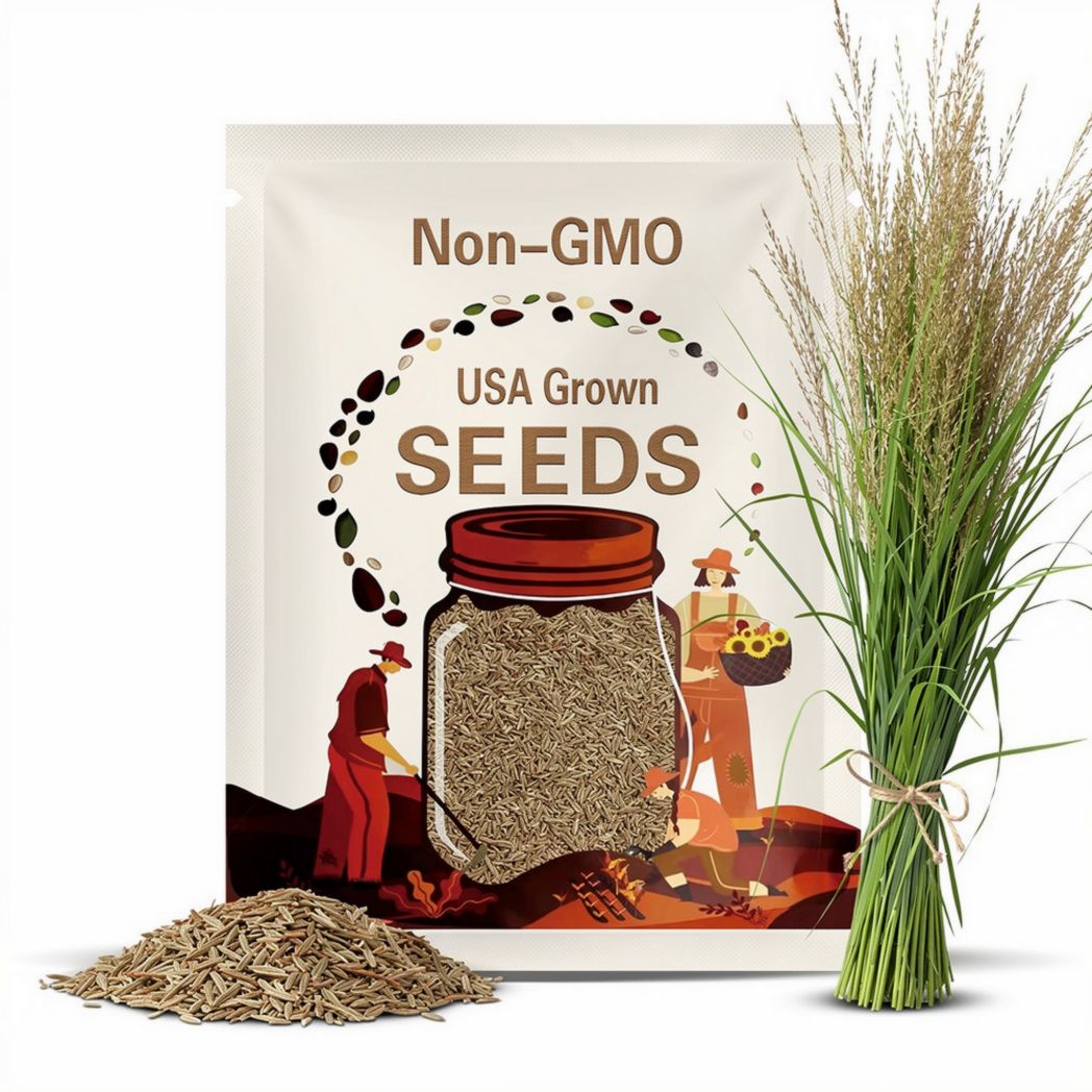 Switchgrass Seeds – (1 tbsp) Approx. 9725 seeds, Native Warm Season Grass for Wildlife, Erosion Control, Prairie Restoration