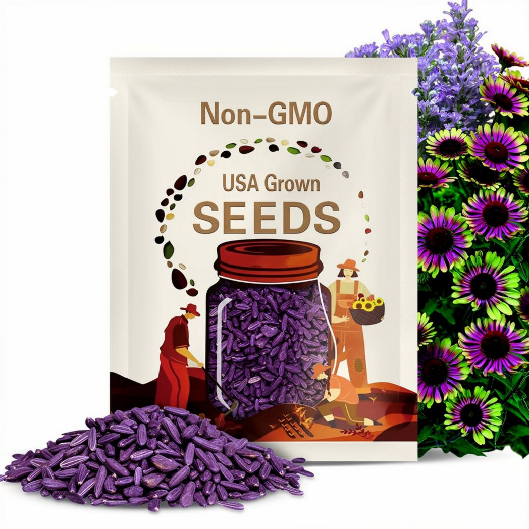 20 Purple Coneflower “Green Twister” Seeds – Spring & Summer Flowers, GMO-Free, Gardening Gift