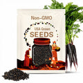100+ Black Nebula Carrot Seeds – Rare Heirloom Vegetable, Deep Purple Carrots, Organic Garden Seeds for Planting