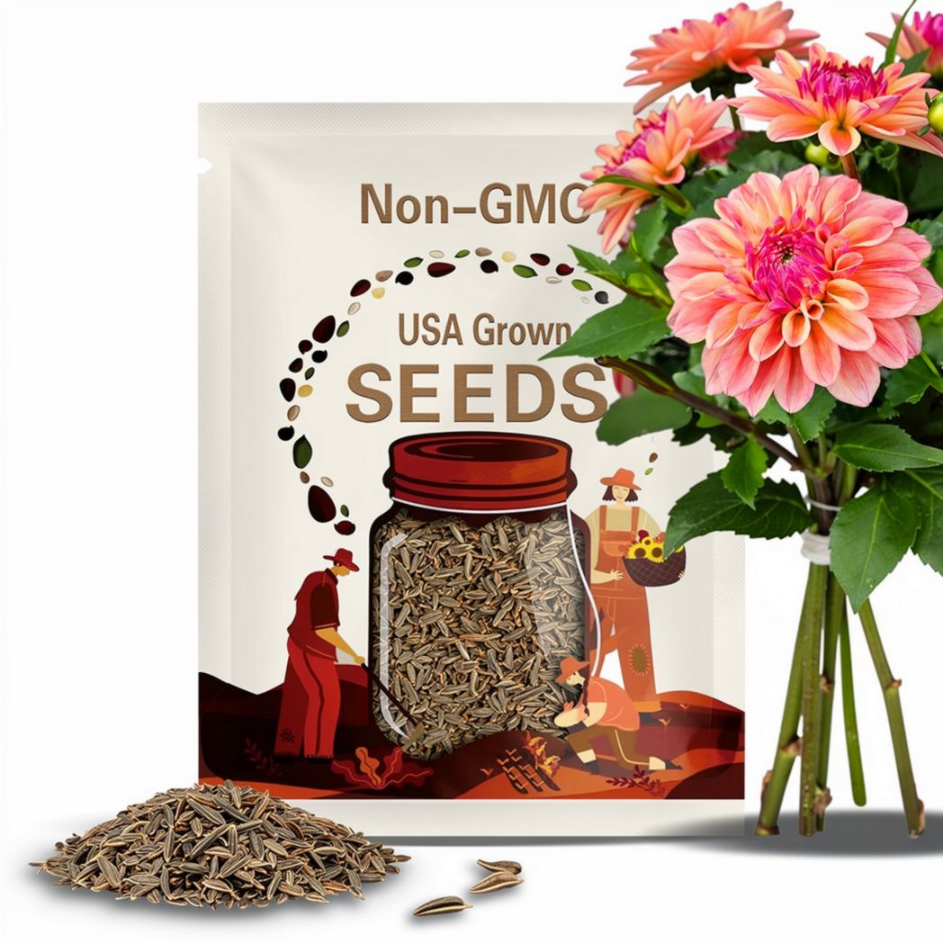 Melody Allegro Dahlia Seeds: Open-Pollinated Heirloom Flower (20+ Seeds)