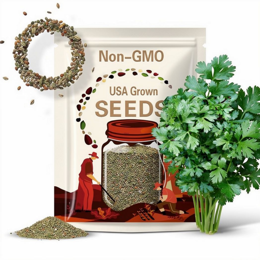 Organic Italian Parsley Seeds Non-GMO Heirloom Herb and Spice