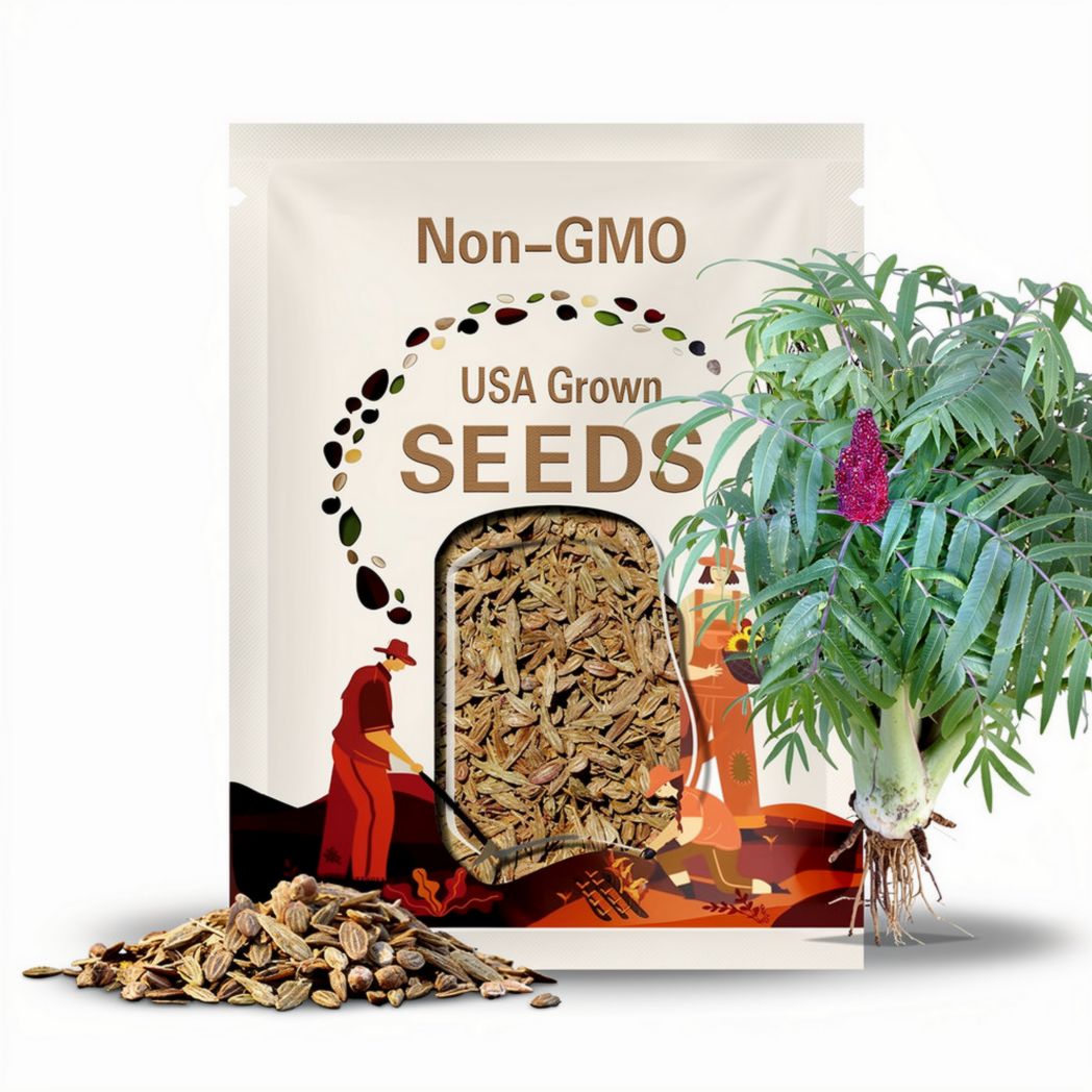 5 Staghorn sumac Rhus hirta Seeds -Lemonade Berry